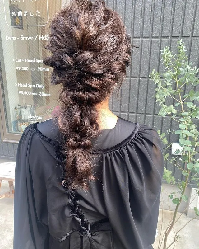 編み下ろしネジネジ ♡