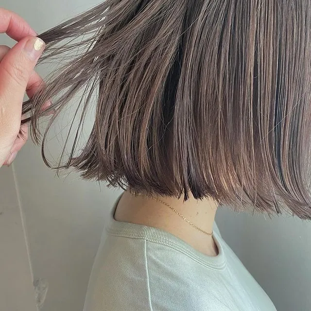 ブリーチ2回にバイオレットグレージュ ♡